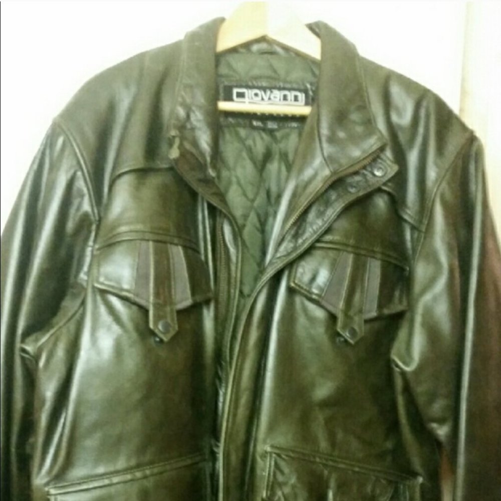 Men's leather jacket